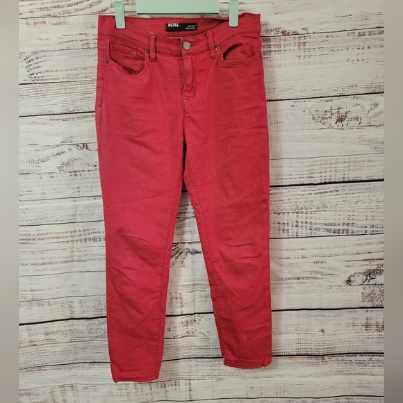 BDG ( Urban Outfitters) Red High Rise Grazers S30/10 - Picture 2 of 8